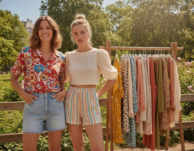 women's shorts and tops